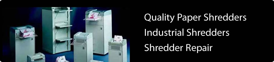 Quality paper shredders, industrial shredders, shredder repair
